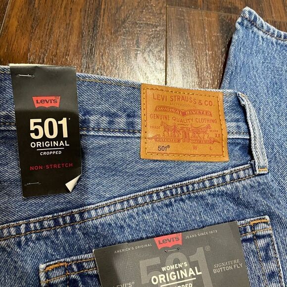 Levi's 501 Cropped Skinny Jeans Spectator Sport - Picture 10 of 15